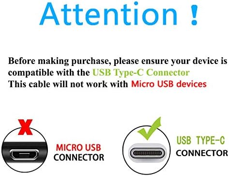 Akingdleo USB-C cablu de alimentare compatibil pentru Lepow USB C Monitor portabil Z1/ Z1 Pro / Z1 gama / Lite H1 cablu USB