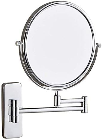 Oglinzi montate pe perete pentru baie TOCAVE, oglinzi de machiaj de 8 inch,oglindă de mărire din alamă cu două fețe, pliere