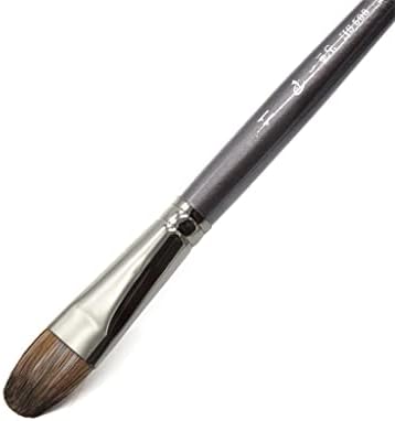 Seasd 6 PC -uri/Set Profesional Instrument Amestecă Ulei de păr Pictură Pensuleți perie de desen Penul Filbert pentru pictură