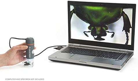 Celestron - microscop digital de 5 MP - microscop USB portabil compatibil cu Windows PC și Mac - mărire 20X -200X - Perfect