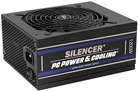 Seria de amortizare a PC-ului și răcire Silencer 1200 watt, 80 plus platină, PFC complet modulat, activ, sursă de alimentare