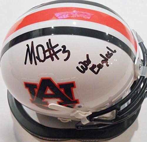 Marlon Davis a semnat Auburn Tigers Mini casca w / CoA War Eagle-autografe NFL mini căști