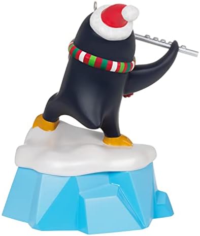 Hallmark Keepsake Ornament de Crăciun 2022, Trills Chilly Penguin cu muzică