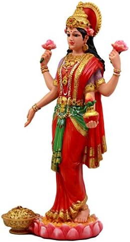 EBROS GIFT ILUMING EST VASTU Zeița hindusă Shri Lakshmi Statuie 10 Hinduism înalt indian Shakti de Vishnu Zeița frumuseții