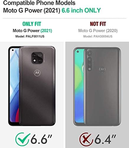 Leyi pentru Husa Moto G Power 2021 , husa Motorola G Power 2021 cu 2 Protector de ecran din sticlă, husă de protecție robustă