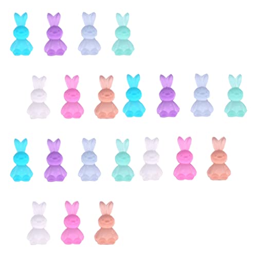 Decor de iepure de la unghii de Paște Decor: 30pcs Jelly Bunny Nail Art Stickers decalcomanii 3d Manichiure de Paște Charms