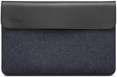 Mânecă de laptop Lenovo Yoga pentru computer de 15 inci, piele și lână de lână, închidere magnetică, buzunar accesoriu, GX40X02934,