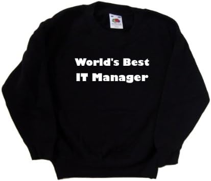 Cel mai bun Manager IT din lume hanorac negru pentru copii