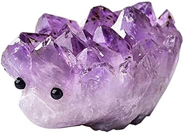 AC216 1 buc naturale prime ametist cuarț Purple cristal Cluster vindecare pietre arici figurina Home decor meserii decora cadouri