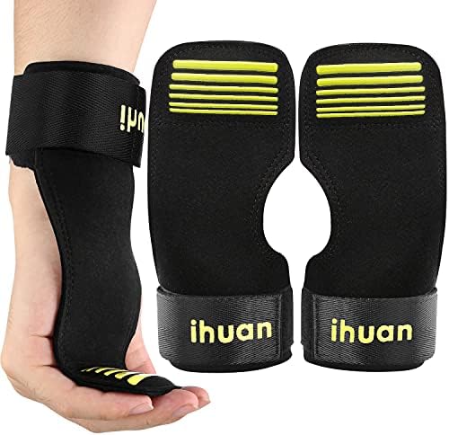 Ihuan Comfortable Weight Lifting Grips-curele de ridicare pentru bărbați și femei cu împachetări reglabile pentru încheietura