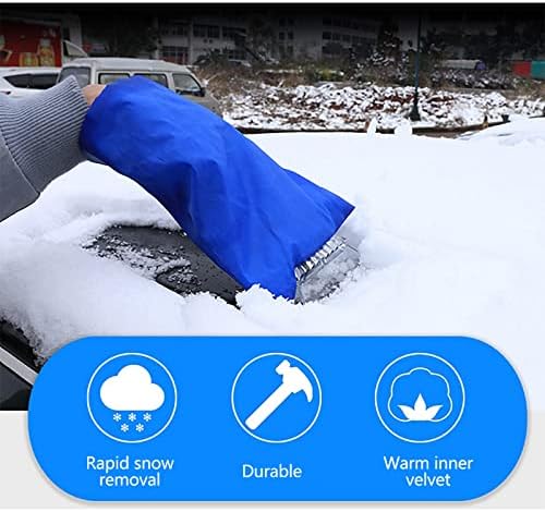 8w7688 vehicul auto mănuși calde durabile răzuitor zăpadă gheață perie lopată îndepărtare pentru iarnă