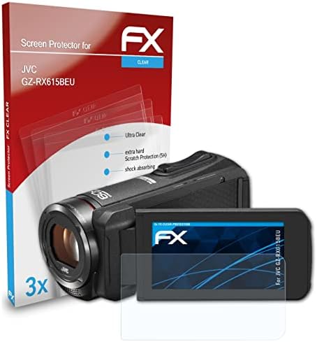Film de protecție a ecranului ATFolix compatibil cu protectorul de ecran JVC GZ-RX615BEU, film de protecție ultra-clar FX