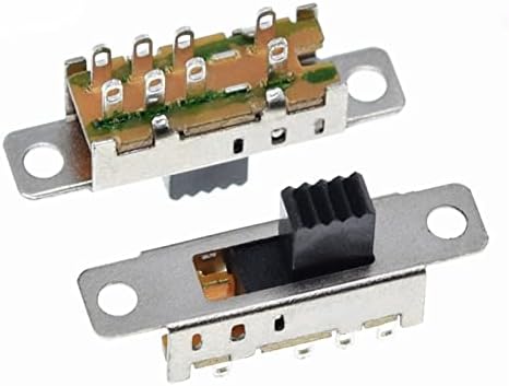 Micro Switch 10pcs SS23E04 Comutator dublu de comutare 8 pini 3 fișiere 2P3T DP3T Mâner High 5mm Small Slide Comutator