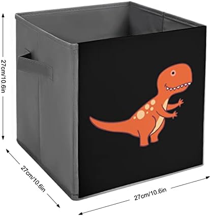 T-Rex Dinozaur Colable Storage Bins Bazele pliante cuburi de depozitare a țesăturilor cutii de organizator cu mânere