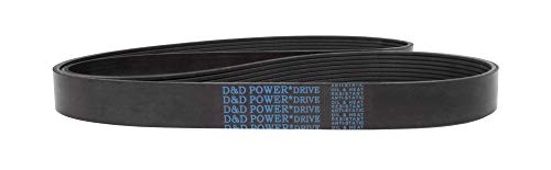 D&D PowerDrive 548K9 Poly V curea, 9 bandă, cauciuc