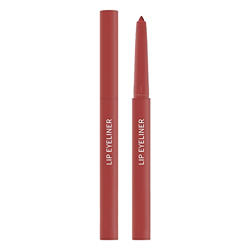 Xiahium Banana Lip Gloss Impermeabil Non Smudges ruj creion creion de buze frontieră Roz Mattes Solid Lip Liner 0.5 ml Vibratoare
