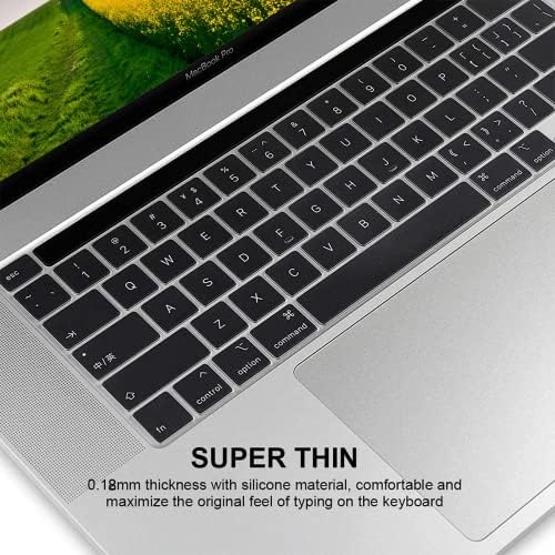 Clear TPU tastatură acoperi pentru 2022 MacBook Pro 13 m2 Chip / M1 Chip / MacBook Pro 16, Model A2338 A2289 A2251 A2141 SUA