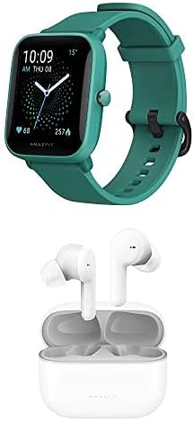 Amazfit BIP U Pro Fitness Smart Watch + PowerBuds Pro True Wireless Bundle, monitor de ritm cardiac, căști cu anulare a zgomotului