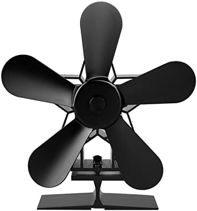 Uongfi Muti-Color Ventilator Aragaz Silențios 5 Lame Ventilator Electric Alimentat Cu Căldură Jurnal Arzător De Lemn Ventilator