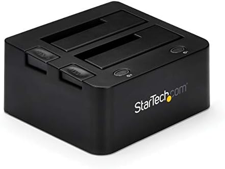 StarTech.com Dual-Bay USB 3.0 la SATA și IDE Hard Disk Docking Station, USB hard disk Dock, externe 2.5/3.5 SATA III / IDE,