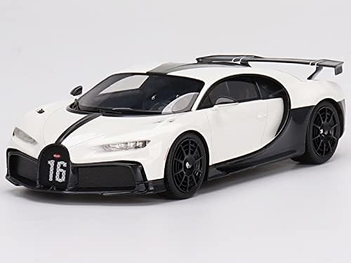 Bugatti Chiron Pur Sport alb și negru 1/18 Mașină model cu viteză maximă TS0387