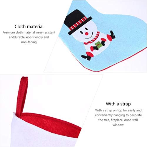 Cabilock 3pcs ciorapi de Crăciun ornament de Crăciun șemineu Stocking geanta de Crăciun de Crăciun suport pentru petreceri