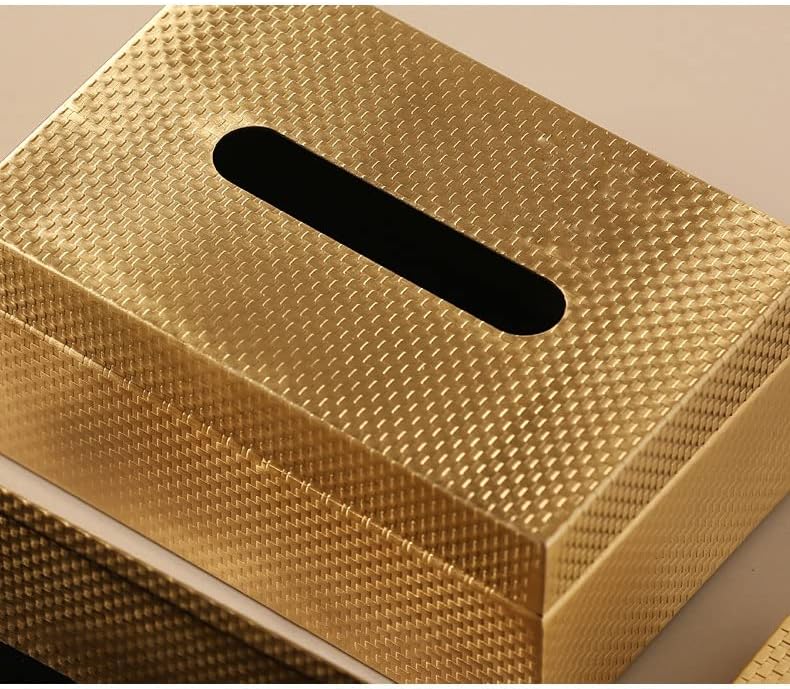 N/A Copper Tissue Box Desktop Decorare țesuturi de depozitare a țesutului Caseta de zi Living Decorare