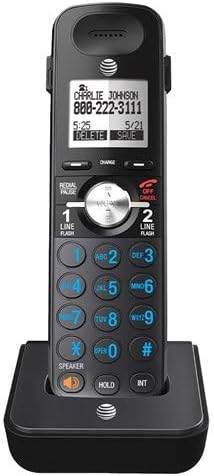 AT & amp; T TL88102BK DECT 6.0 telefon Fără fir extensibil cu 2 Linii, cu sistem de răspuns și ID apelant Dual / apel în așteptare,