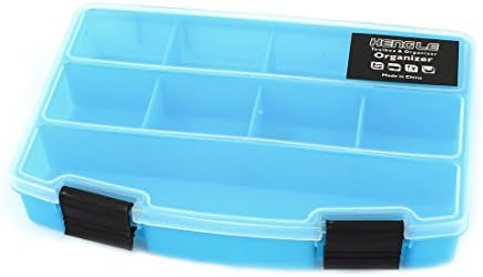 Aexit Blue Tool Organizatori din plastic 9 sloturi Componente electronice de depozitare cutii de instrumente de depozitare