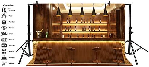 Lux Bar fundal pentru Photoshoot Lfeey 10x8ft alcool sticle de vin Eatery cafenele bea Urban Club Interior seara petrecere