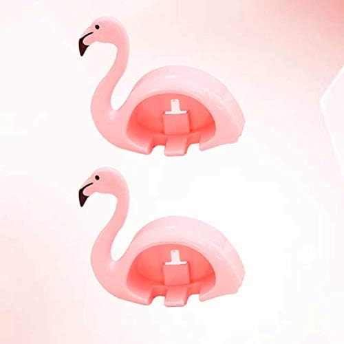 Suport pentru periuță de dinți Cabilock 2pcs Flamingo în formă de dinți din dinți Cupa de aspirație a periilor de dinți peri de dinți perii de perii