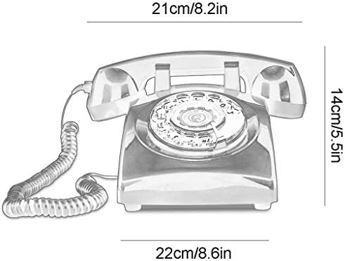 QDID Telefon Retro Telefon/Dial rotativ Telefon/Vintage Telefon/Telefon Clasic Desk cu apelator rotativ