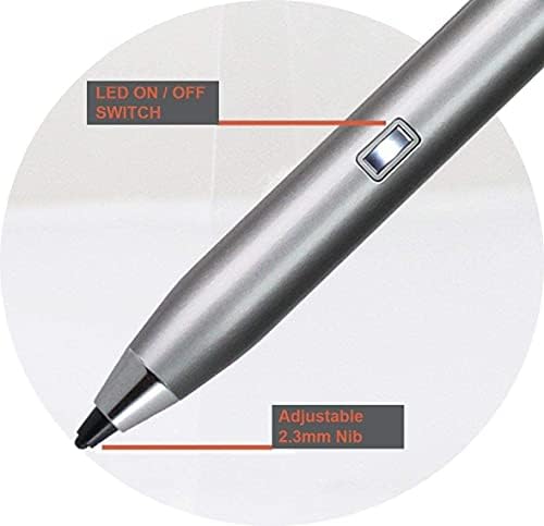 BROONEL Silver Silver Fine Point Digital Stylus Stylus Pen - Compatibil cu Apple MacBook Pro 16 ”