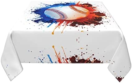 Ewmar Art Baseball Square apă și ulei dovada Decorative fata de masa Dimensiune 54 X54 sau 60 X6060X60