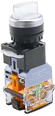 MGTCAR LA38-11XD/2 Comutator buton rotativ cu lampă 22mm 2 Poziție 3 Poziție Butore LED Comutatoare Opțional Opțional Opțional