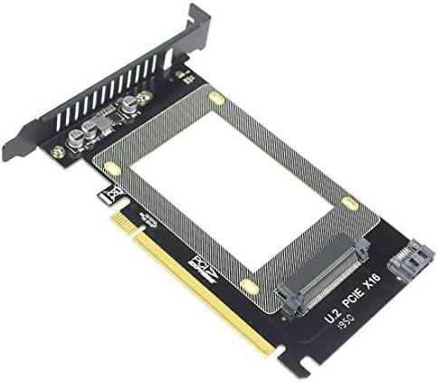 JMT U.2 la SSD Adapter Card U.2 la PCI-E 3.0 X16 NVME SATA Adaptor acceptă Win7/8/10/32/Mac/Linux
