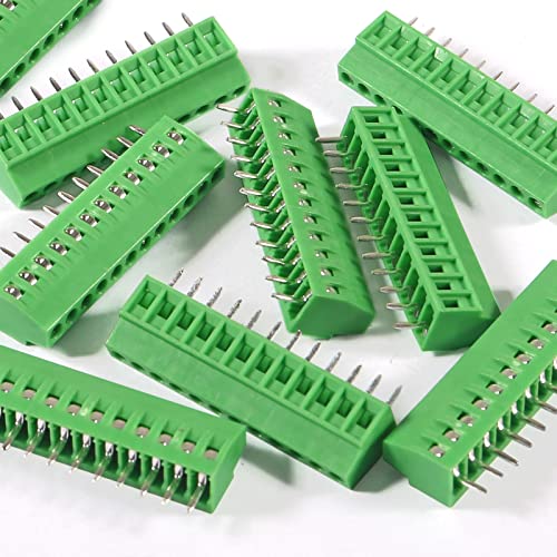 Diann 10buc Conectori PCB 12 pini 2.54 mm 0.1 Pitch șurub terminal bloc conector 150V 6A PCB Terminal bloc conector pentru