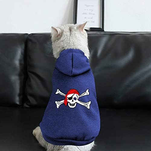 Craniu Crossbones Pirate Steag One Piece Costum pentru câine Costum pentru animale de companie Costum cu accesorii pentru animale
