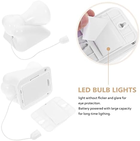 Sârmă Portabil LED Bec Trage Lanț LED Noapte Lumina Baterie Operate Auto Adeziv Perete Mount Lumina