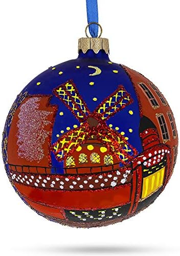 Paris, Franța Ball Ball Ornament de Crăciun 4 centimetri