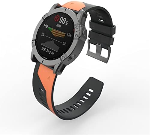 Eeomoik Sport Silicon Watchband curea de mână pentru Garmin Fenix 6x 6 Pro 5x 5 Plus 3 ore Smartwatch 22 26mm EasyFit brățară