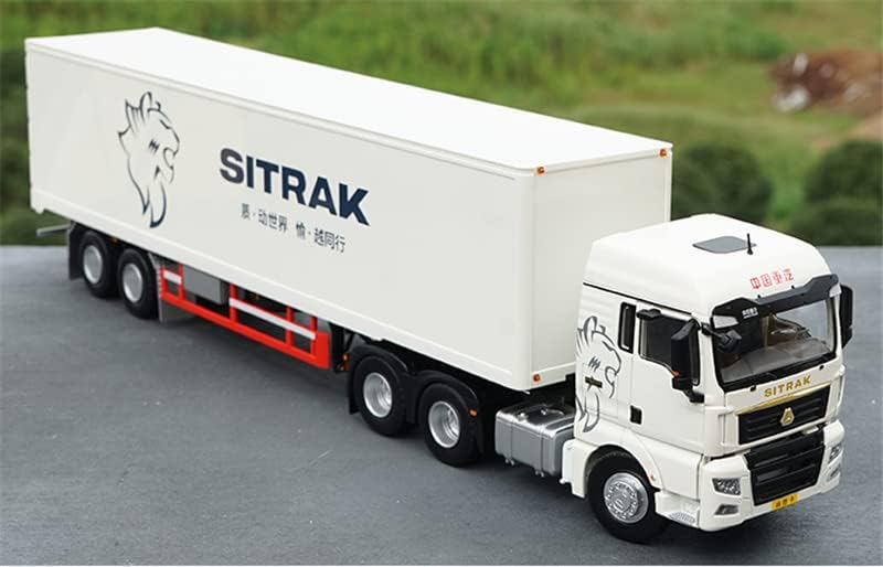 SinoTruk pentru Sitrak C7H Remorcă Camion Camion Alb 1/36 Diecast Camion Model pre-construit