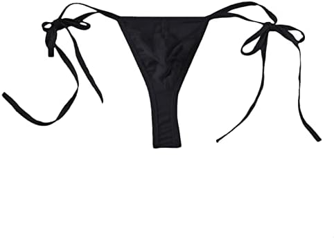JEERLEEP Mens Sexy gheață mătase Bikini Cravată partea G String T Înapoi Tanga boxeri reglabil Underwears