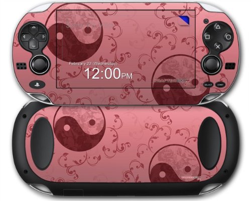 Feminin yin yang roșu - pielea în stil decal se potrivește Sony PS Vita