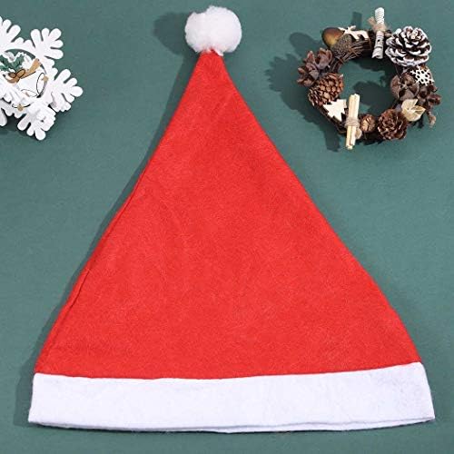 Chicque Crăciun roșu Santa pălărie pentru femei ADULT Sparkle Xmas pălărie Moș Crăciun pălărie decoratiuni pentru Crăciun