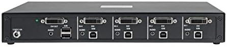 Comutator KVM securizat cu 4 porturi DVI + Audio Niap Pp3. 0 certificat DVI-I