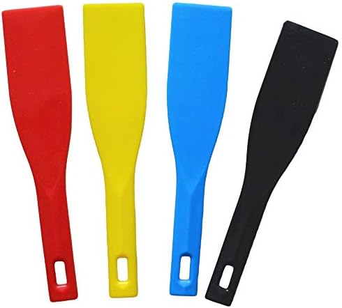 4 bucăți de cerneală spatule ecran Imprimare cuțit din plastic lamă de lamă de cerneală Aplicați cu lopată instrument