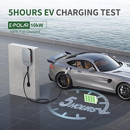Încărcător inteligent pentru vehicule electrice de nivel 2 e-POLAR, 40 Amp / 240V, EVSE activat WiFi 4G cu OCPP1. 6j, ETL/Energy