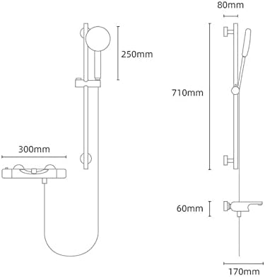Robinet pentru cadă industrială cu robinet de umplere pentru cadă de duș portabil montare pe perete robinet pentru cadă din