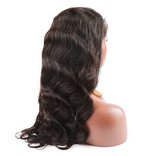 greatremy 10a Brazilian corp Wavefront dantelă peruci 150% densitate Virgin Păr Uman peruca pentru femei negru culoare naturala
